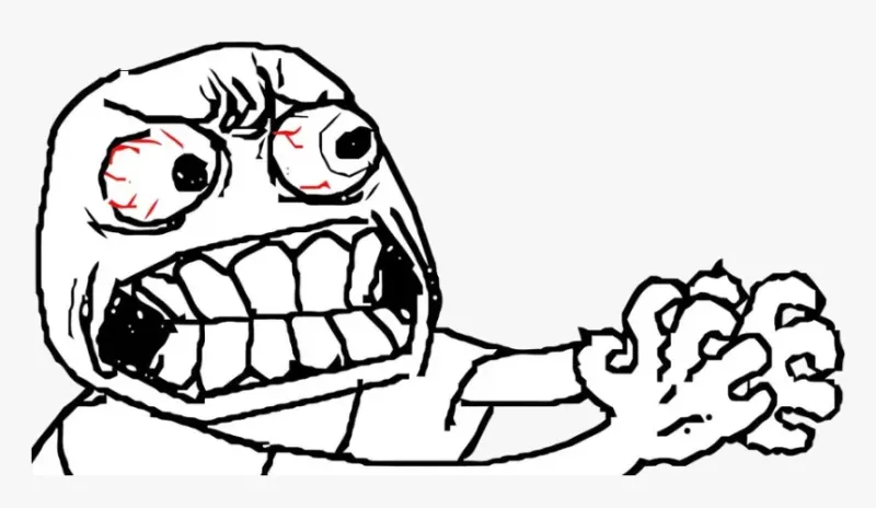 Angry face meme đầy sáng tạo và độc đáo