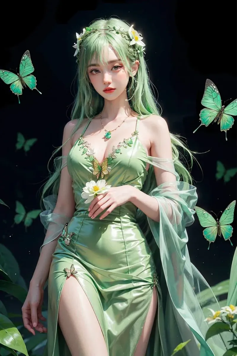 Avatar anime chibi nữ với trang phục dễ thương