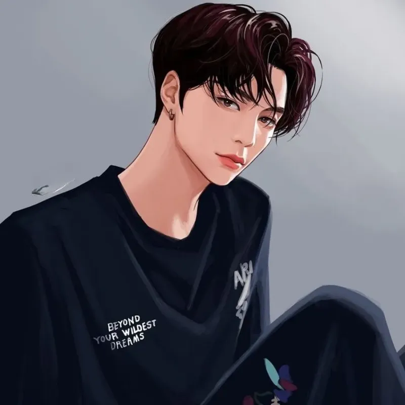 Avatar anime nam lạnh lùng, sắc nét với ánh mắt cuốn hút