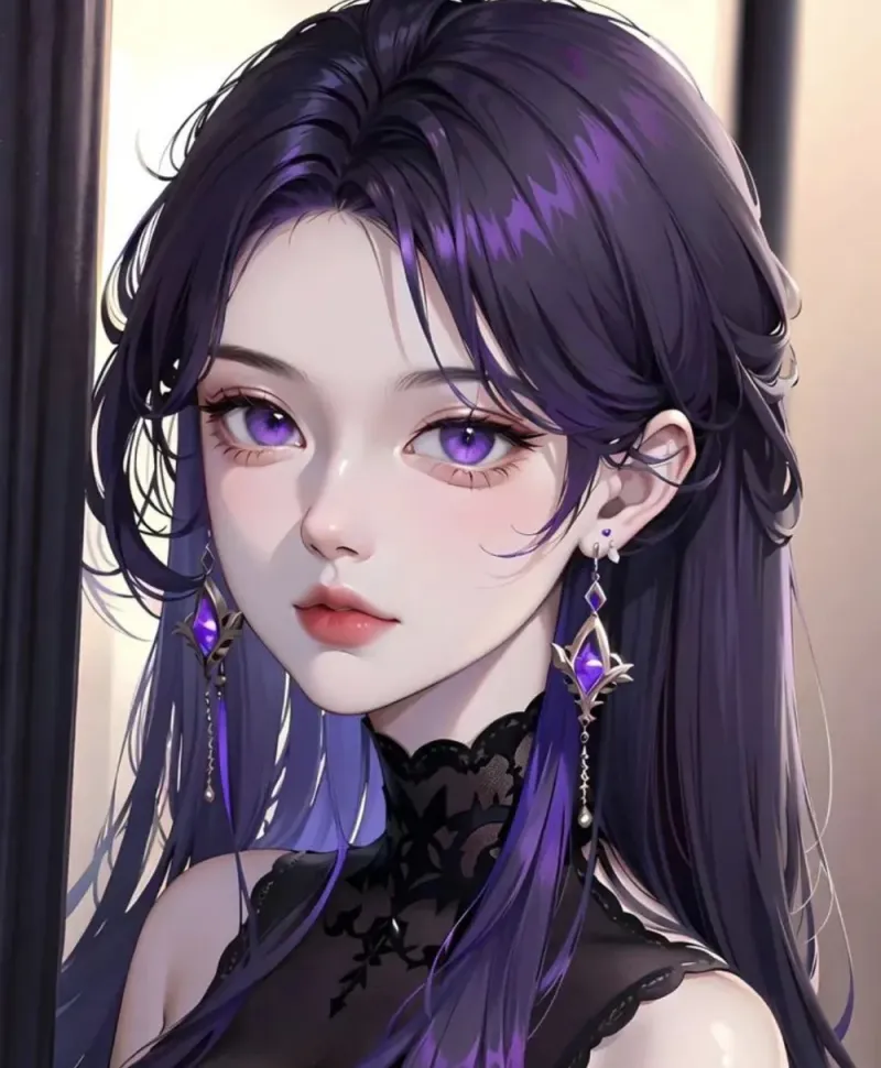 Avatar anime nữ dễ thương với nụ cười tỏa sáng