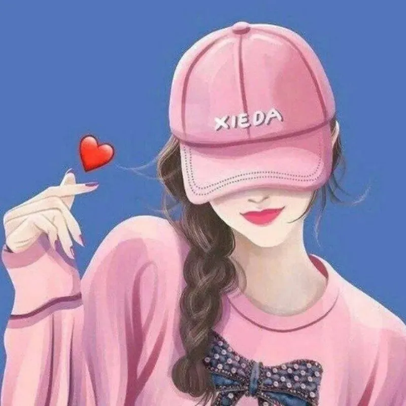 Avatar anime nữ dễ thương với tóc dài mượt mà