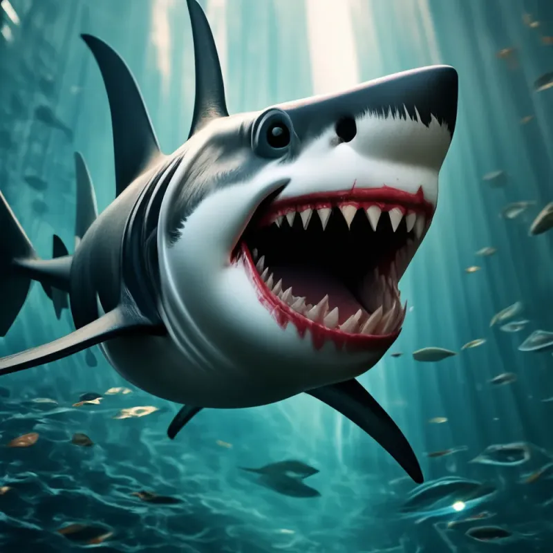 Hình ảnh cá mập dễ thương làm avatar đẹp mắt