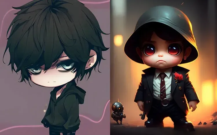 Avatar chibi ngầu dễ thương cho game thủ