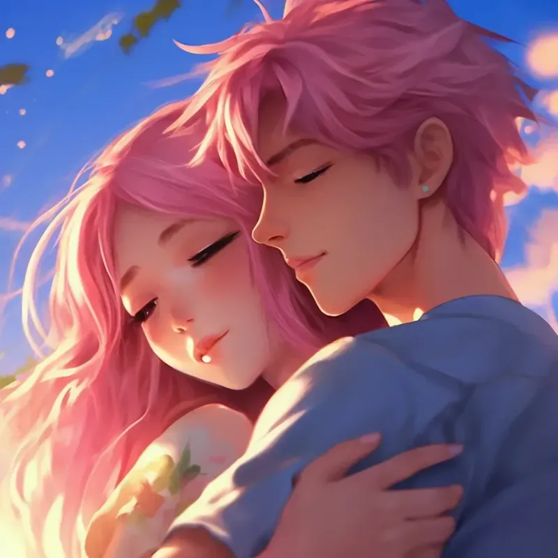 Hình ảnh avatar đôi nam nữ thể hiện tình yêu chân thành