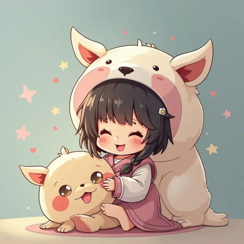 Avatar nữ chibi cute cho fan anime