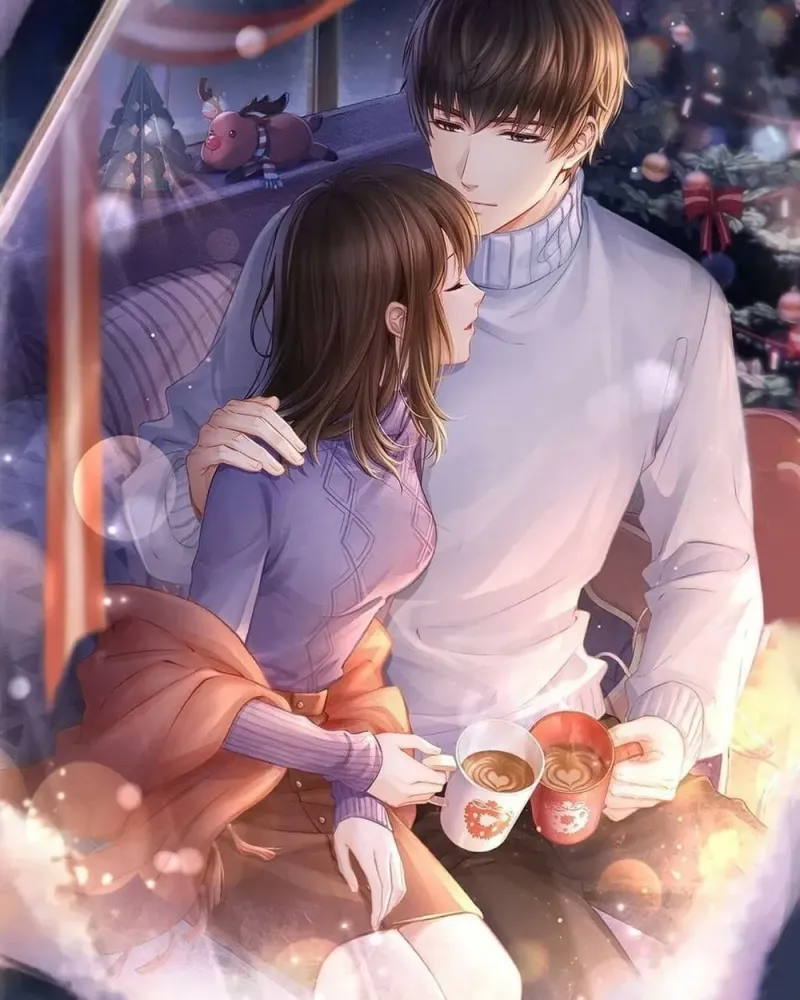 Cặp đôi anime ngầu đầy bí ẩn trong không gian tối tăm