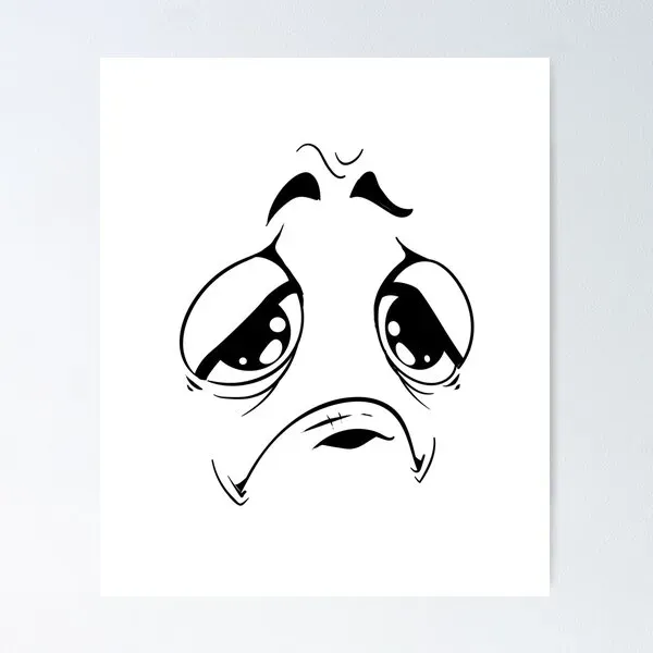 Meme face sad làm biểu tượng của nỗi buồn