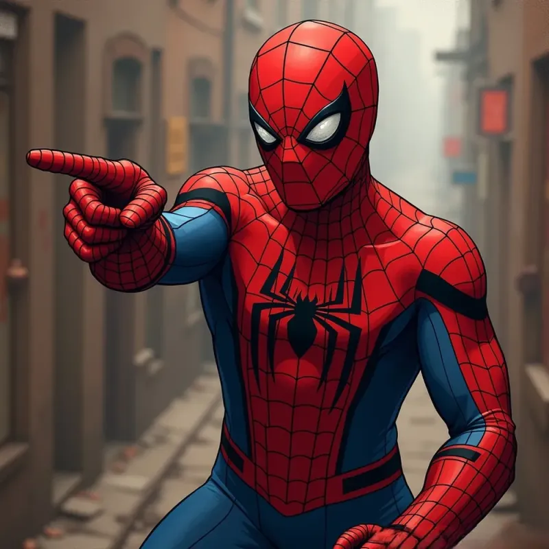 Spider man meme face thể hiện biểu cảm hài hước độc đáo