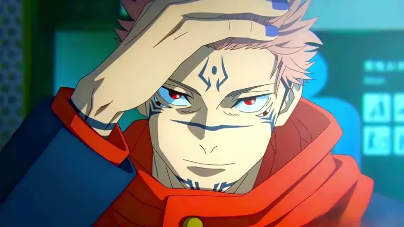 Meme Sukuna với biểu cảm đáng sợ nhưng hài hước