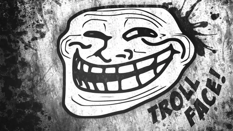 Troll face horror meme hài hước và độc đáo