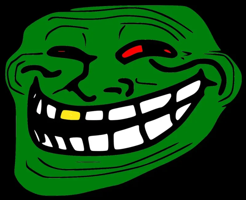 Troll face horror meme sáng tạo lan truyền mạnh mẽ