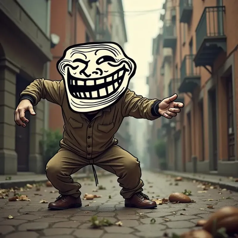 Meme troll face horror hài hước đầy ấn tượng